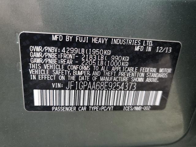 VIN JF1GPAA68E9254373 2014 Subaru Impreza no.12