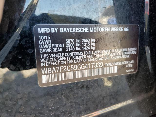 VIN WBA7F2C59GG417339 2016 BMW 7 SERIES no.12