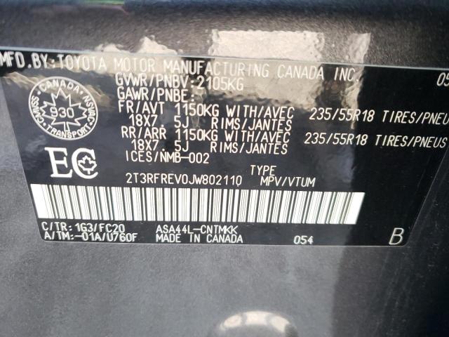 2018 TOYOTA RAV4 ADVEN - 2T3RFREV0JW802110