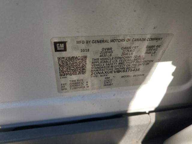 VIN 2GNAXUEV8K6175416 2019 Chevrolet Equinox, LT no.13