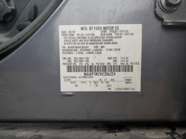 VIN MAJ6P1WL9JC206324 2018 Ford Ecosport, Titanium no.14