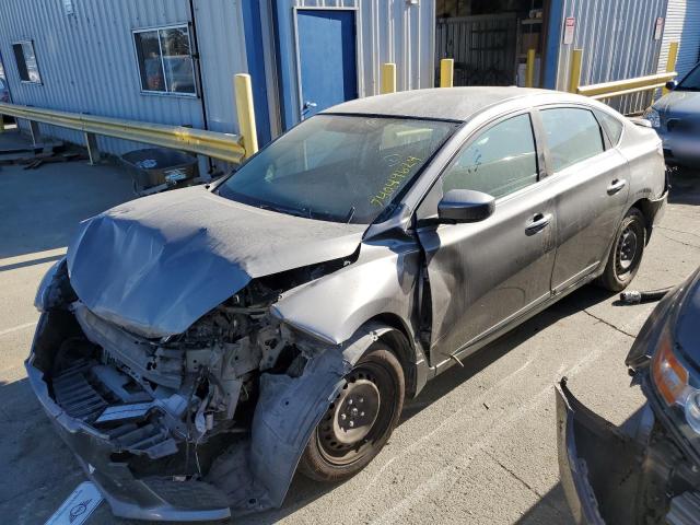 NISSAN SENTRA S 2017 gray  gas 3N1AB7AP0HY203641 photo #1