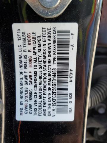 VIN 19XFC2F56GE014468 2016 Honda Civic, LX no.12