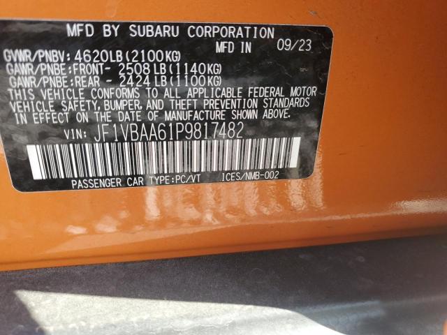 2023 SUBARU WRX - JF1VBAA61P9817482