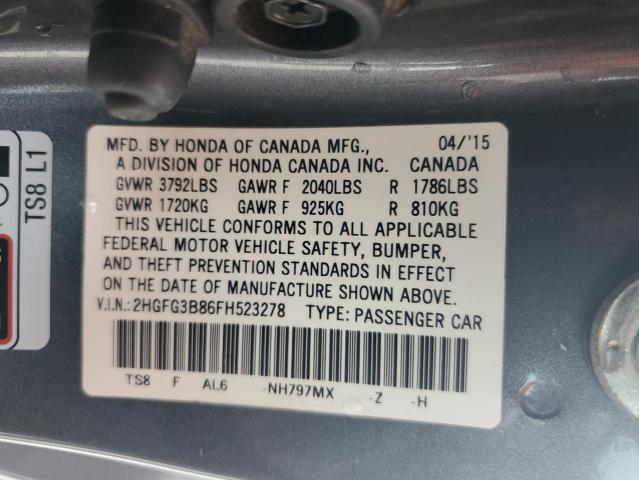 2015 HONDA CIVIC EX - 2HGFG3B86FH523278