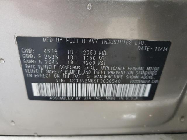 2015 SUBARU LEGACY 2.5 - 4S3BNBN69F3036540