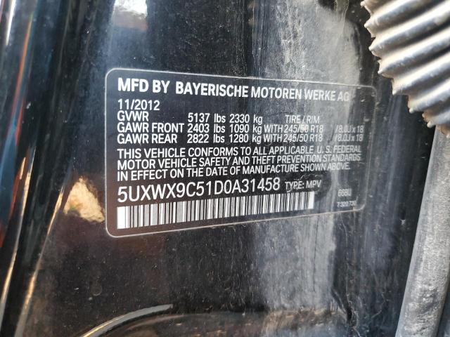 VIN 5UXWX9C51D0A31458 2013 BMW X3, Xdrive28I no.13