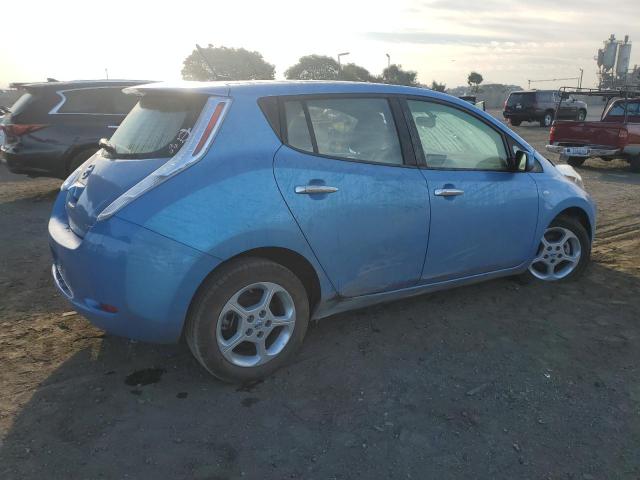 NISSAN LEAF SV 2011 blue hatchbac electric JN1AZ0CP3BT000582 photo #4