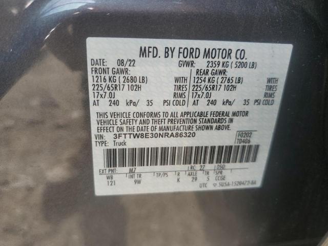 2022 FORD MAVERICK X - 3FTTW8E30NRA86320