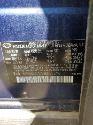 2019 HYUNDAI SANTA FE L - 5NMS5CAA0KH055716