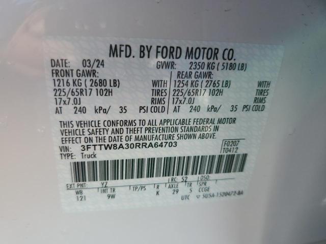 2024 FORD MAVERICK X - 3FTTW8A30RRA64703