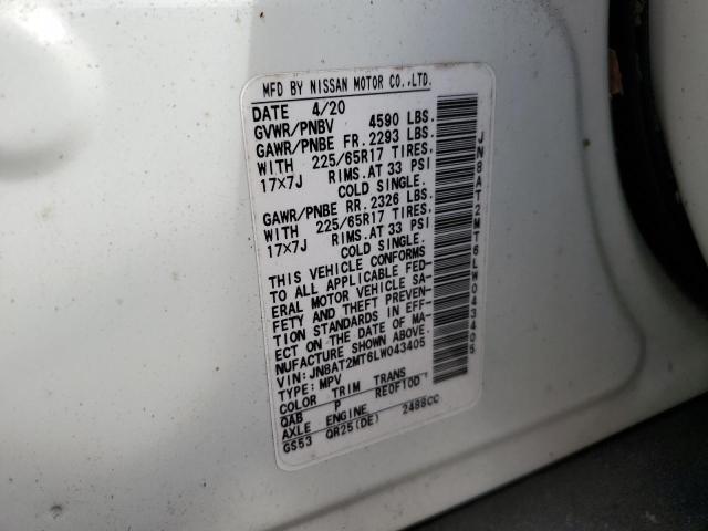 2020 NISSAN ROGUE S - JN8AT2MT6LW043405