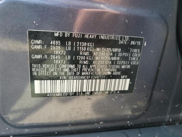 2015 SUBARU OUTBACK 2. - 4S4BSANC6F3348111