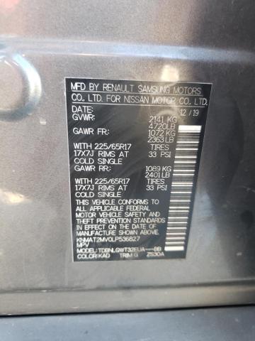 2020 NISSAN ROGUE S - KNMAT2MV0LP536827