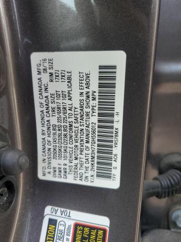 VIN 2HKRM3H77GH556012 2016 Honda CR-V, Exl no.13