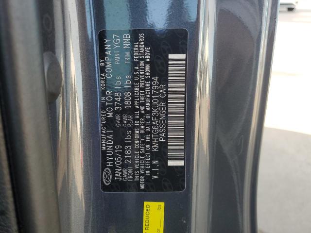 2019 HYUNDAI VELOSTER B - KMHTG6AF3KU017994