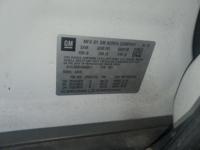 2016 BUICK ENCORE CON - KL4CJBSBXGB680017