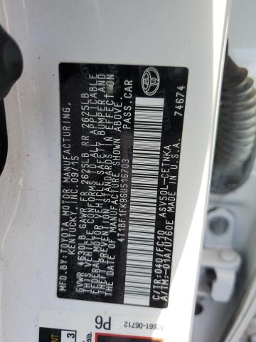 2016 TOYOTA CAMRY LE - 4T1BF1FK9GU516703