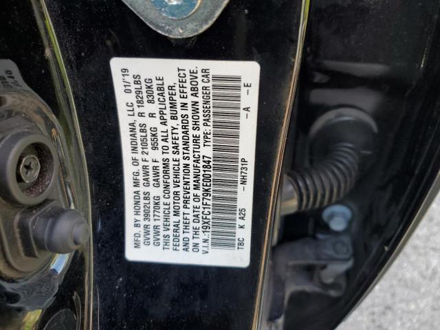 2019 HONDA CIVIC EXL - 19XFC1F79KE001847