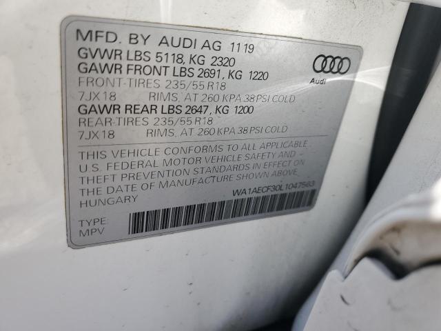 VIN WA1AECF30L1047563 2020 AUDI Q3 no.13