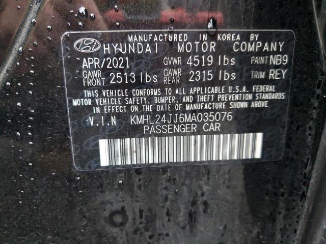 VIN KMHL24JJ6MA035076 2021 Hyundai Sonata, Hybrid no.13