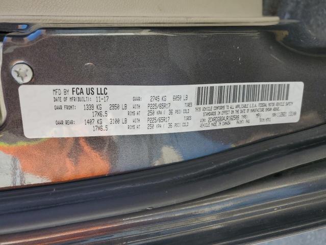 2018 DODGE GRAND CARA - 2C4RDGBG4JR162509