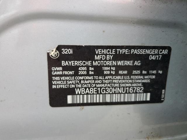 2017 BMW 320 I - WBA8E1G30HNU16782