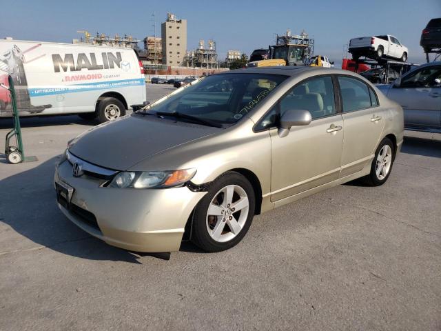 HONDA CIVIC EX 2008 gold sedan 4d gas 1HGFA16888L090603 photo #1