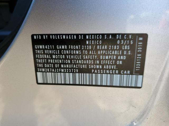 2015 VOLKSWAGEN JETTA BASE - 3VW2K7AJ2FM323729