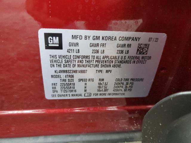 VIN KL4MMBS23NB149007 2022 Buick Encore, Preferred no.13