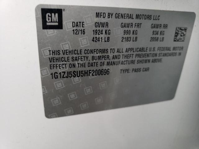 2017 CHEVROLET MALIBU HYB - 1G1ZJ5SU5HF200696