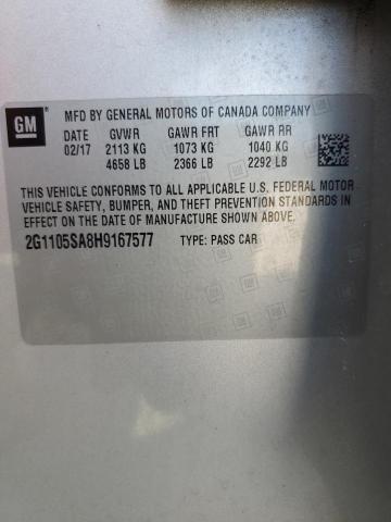 2017 CHEVROLET IMPALA LT - 2G1105SA8H9167577