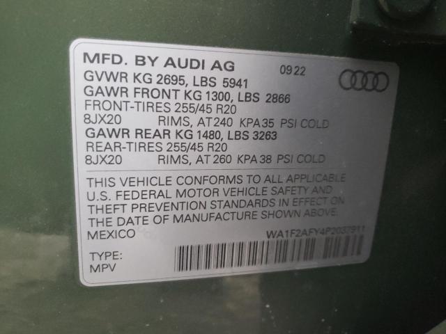 2023 AUDI Q5 E PREST - WA1F2AFY4P2037911