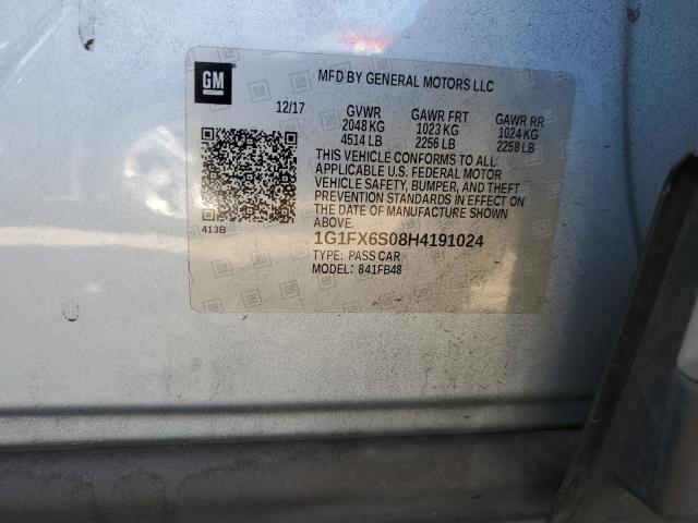 2017 CHEVROLET BOLT EV PR - 1G1FX6S08H4191024