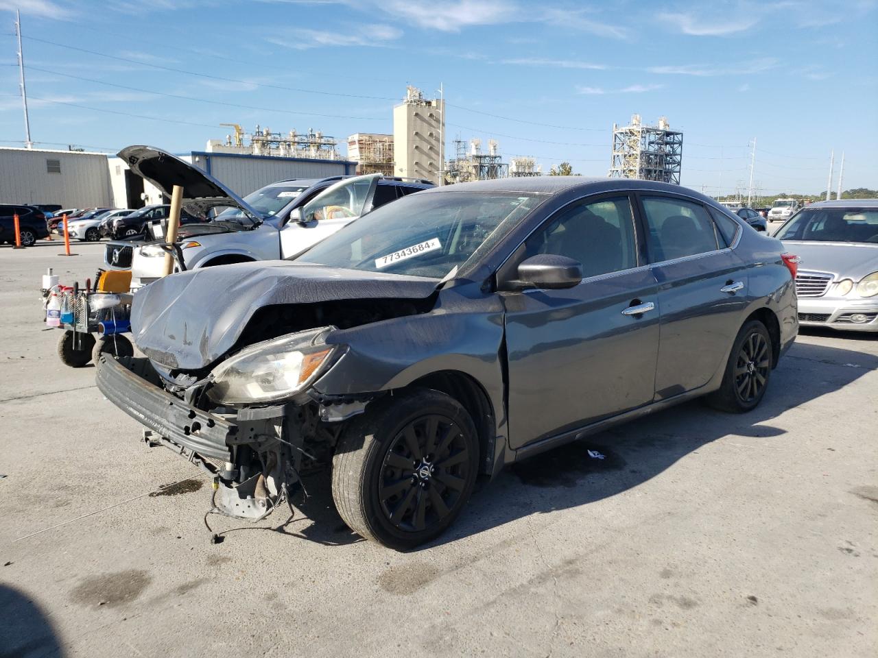 NISSAN SENTRA S 2019 charcoal  gas 3N1AB7AP4KY397663 photo #1