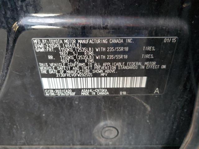 2015 TOYOTA RAV4 LIMIT - 2T3DFREV0FW292505