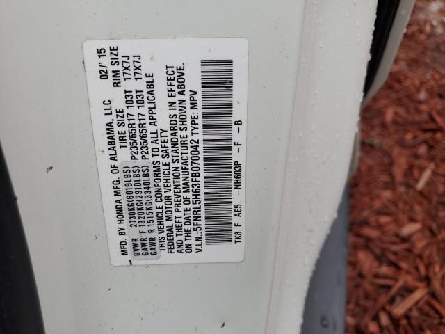 VIN 5FNRL5H63FB070042 2015 Honda Odyssey, Exl no.13