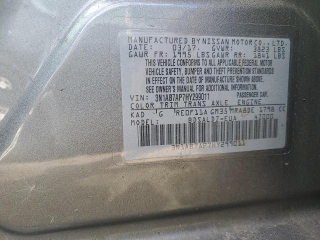 2017 NISSAN SENTRA S - 3N1AB7AP7HY299011