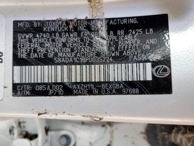 VIN 58ADA1C18PU035224 2023 Lexus ES, 300H Base no.13