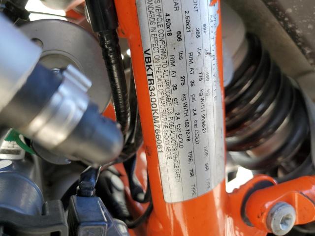 2019 KTM 790 ADVENT - VBKTR3400KM766061