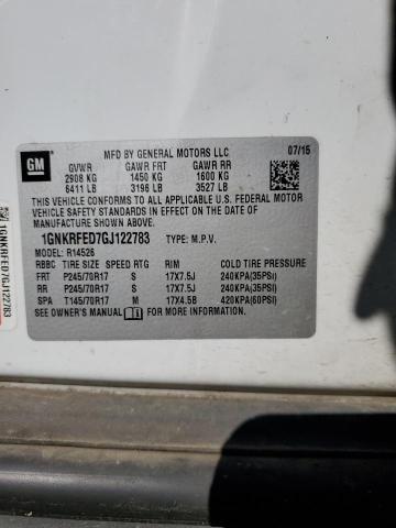2016 CHEVROLET TRAVERSE L - 1GNKRFED7GJ122783