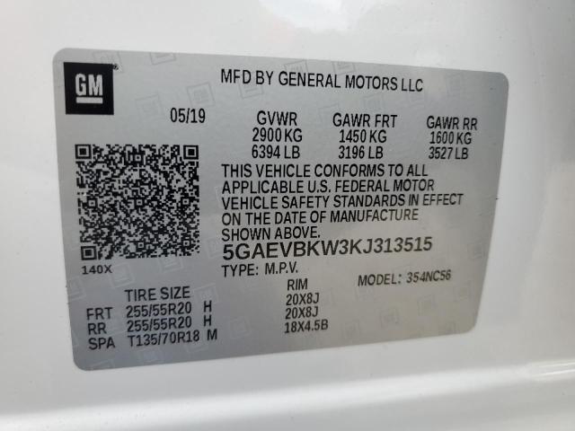 2019 BUICK ENCLAVE PR - 5GAEVBKW3KJ313515