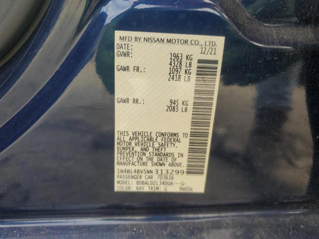 2022 NISSAN ALTIMA S - 1N4BL4BV5NN313299