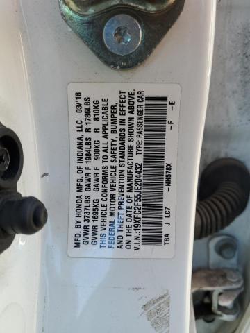 2018 HONDA CIVIC LX - 19XFC2F55JE204432