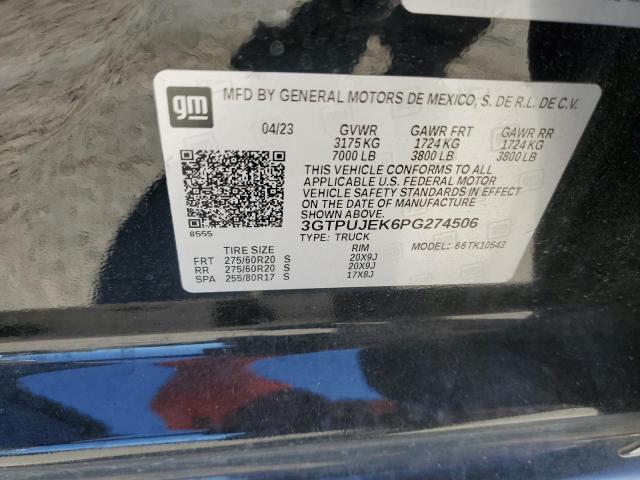 2023 GMC SIERRA K15 - 3GTPUJEK6PG274506