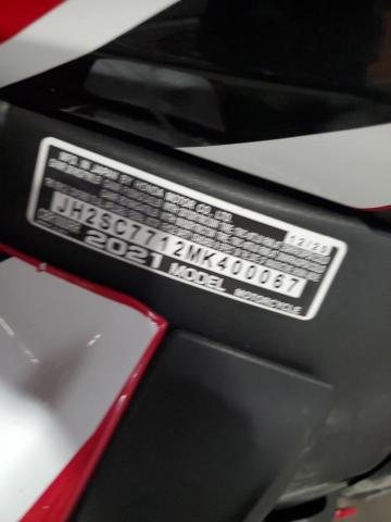 2021 HONDA CBR1000 RR JH2SC7712MK400067