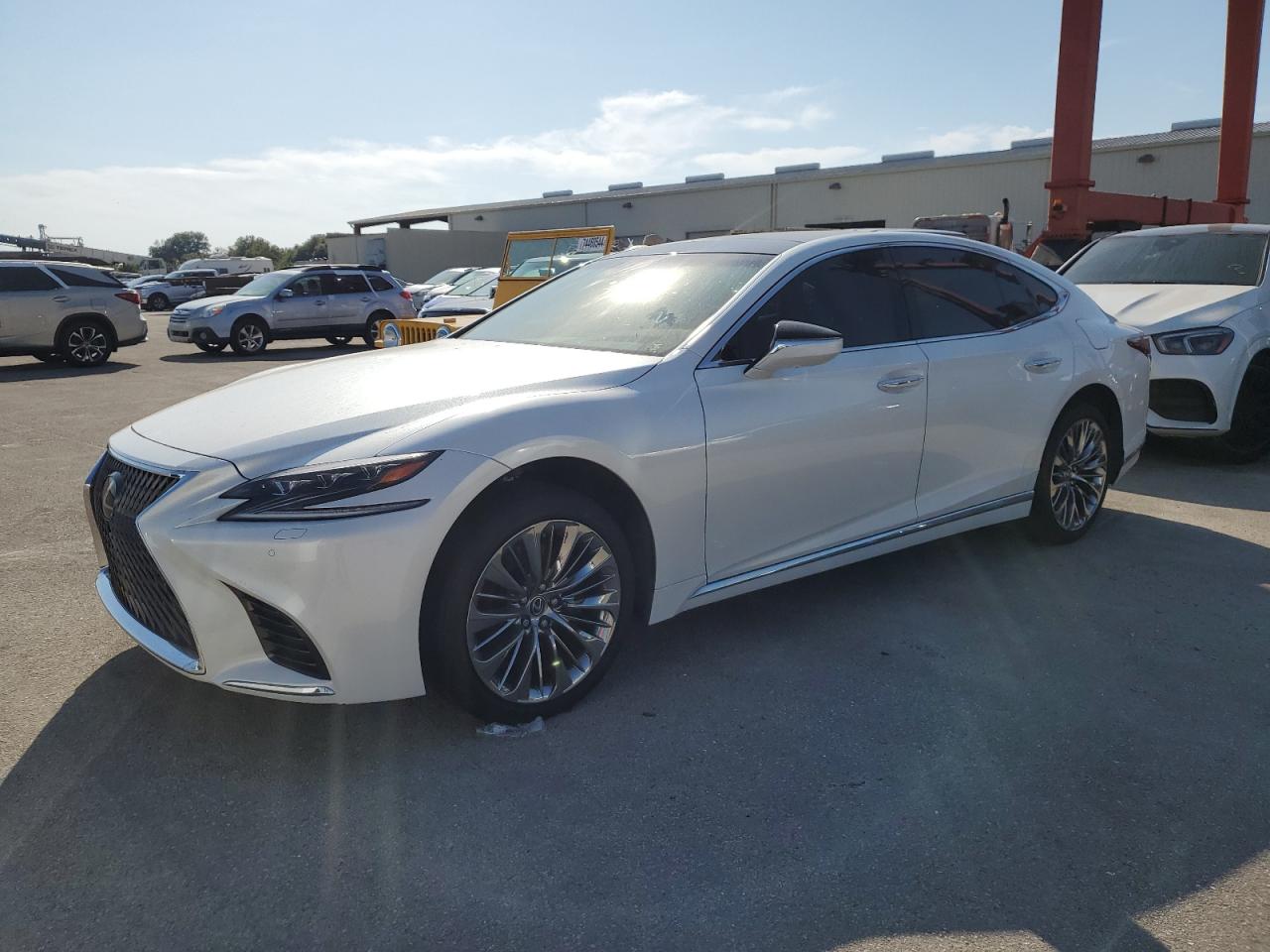 LEXUS LS 500 2018 white  gas JTHB5LFF3J5001251 photo #1