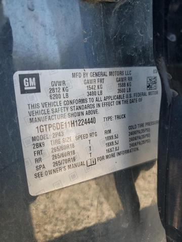 2017 GMC CANYON SLT 1GTP6DE11H1224440