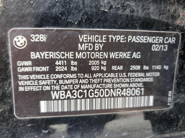 VIN WBA3C1G50DNR48061 2013 BMW 3 SERIES no.12