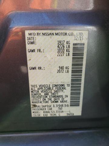 2016 NISSAN ALTIMA 2.5 - 1N4AL3AP1GC139836